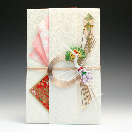 豪華金封　松鶴（ピンク）