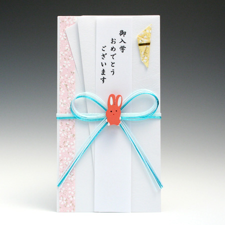 かわいい金封　花結び　うさぎ