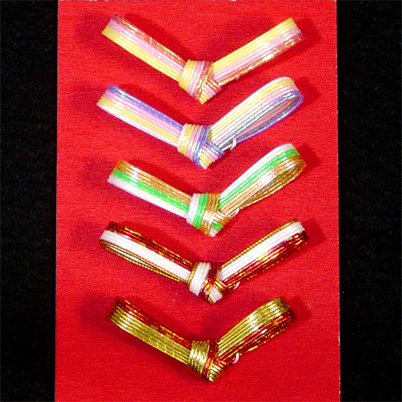 水引小物　水引箸置（5種1セット）