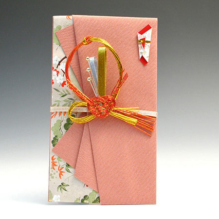 シンプル金封　松竹梅（オレンジ）